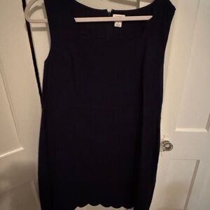J. Crew Navy Scalloped Dress with Matching jacket.